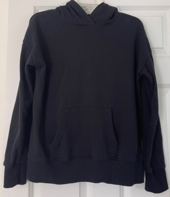 Dip Solid Black Hoodie Pullover Size Large-image