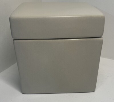 Threshold studio McGee decorative square box stoneware ceramic storage sturdy-image