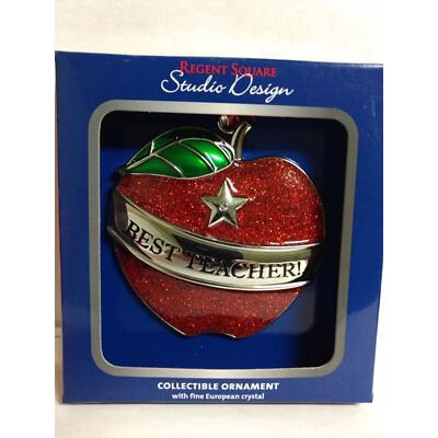 Best Teacher Ornament by Regent Square Studio Design-image