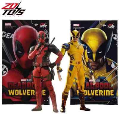 ZD Toys Deadpool & Wolverine Action Figures Collectible Model Movable Joints-image