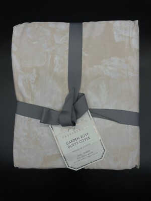POTTERY BARN MONIQUE LHUILLIER GARDEN ROSE FULL/ QUEEN DUVET BRAND NEW W TAGS PK-image