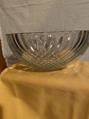 Large Lead Crystal Salad/ Fruit Bowl Indiana Glass Enchantment Pattern-image