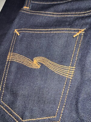 Mens Nudie Jeans Lean Dean Dry 16 Dips 26 W x 28 L Organic Cotton Made in Italy-image