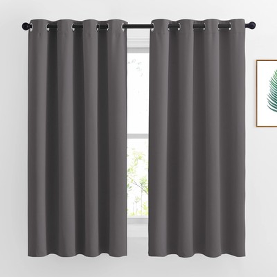 NICETOWN Blackout Curtains for Bedroom 63 inch Length 2 Panels - Window Treatmen-image