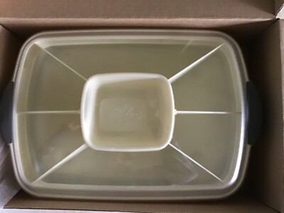 The Pampered Chef Chillzanne Rectangle Server #2781 Deviled Eggs Veggies Dip USA-image