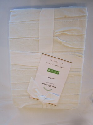 1 Pottery Barn Camille standard sham ivory  New w tag-image