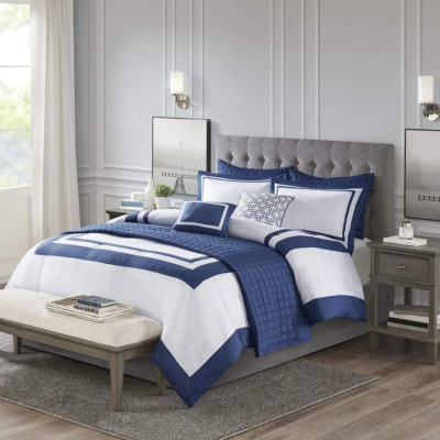 Heritage Comforter Quilt Combo Set - Modern Luxury Design, All Season down Alter-image