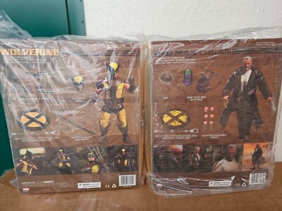 Mezco One:12 Figure Set BROWN/YELLOW OUTFIT WOLVERINE + OLD MAN LOGAN! SEALED!-image