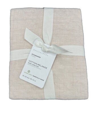 Pottery Barn Sham Cotton Melange Handcrafted Quilted Standard 26