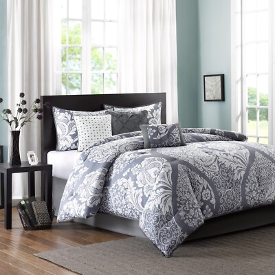 Madison Park Vienna 7 Piece Cotton Printed Comforter Set-image