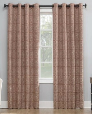 JCP SUN ZERO EVIE BLACKOUT GROMMET PANEL THEATER CURTAINS 50