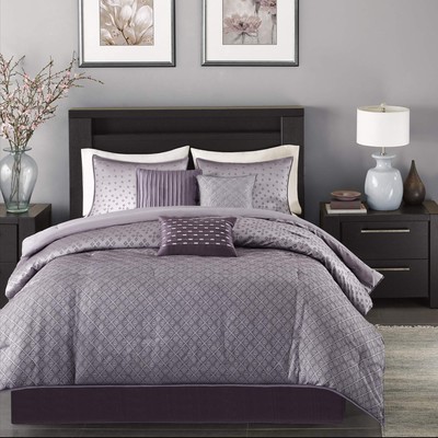 Madison Park Biloxi Jacquard Comforter Set - Modern Geometric Design All Seaso-image