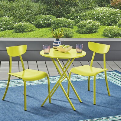 Lucy Outdoor Iron Bistro Set-image
