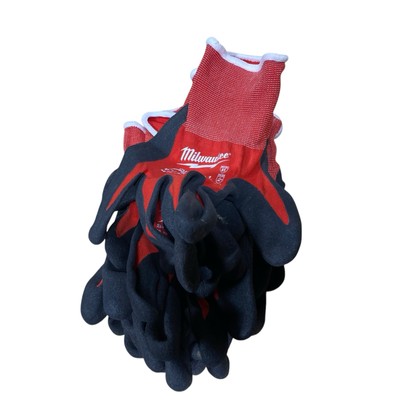 Milwaukee 48-22-8902 Cut 1 Dipped Gloves – Lg 5 Pairs-image