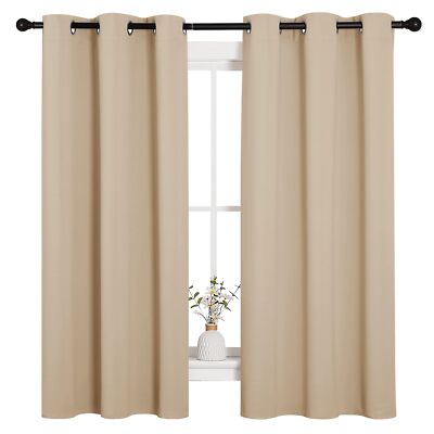 Thermal Insulated Room Darkening Curtains - 2 Panels, 42