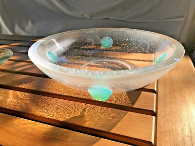 Clear Bowl by Polizzi  W/ Original Louis Comfort Tiffany Jewels-image