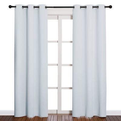 NICETOWN Easy Care Solid Thermal Insulated Grommet Room Darkening-image