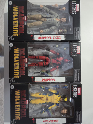 Deadpool and Wolverine Marvel Legends Figures Brand New Sealed Lot of Three!!-image