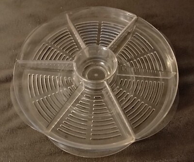 LARGE ACRYLIC LAZY SUSAN /turntable 16”-image