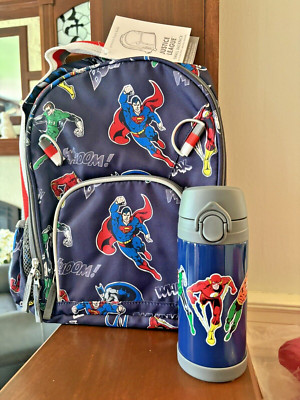 Pottery Barn school Disney backpack Marvel Avengers+Water Bottle SpiderMan boy 4-image