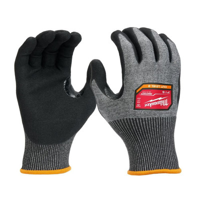 Milwaukee 12 Pair Cut Level 8 High Dexterity Nitrile Dipped Gloves Large-image