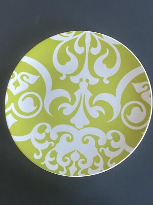 Pottery Barn Graphic Garden Luncheon Plate 8 1/4” Green Baroque-Replacement-image