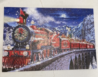Wentworth Wooden Puzzle Santa Express MacNeil Studio 250 Missing One Piece NoBag-image