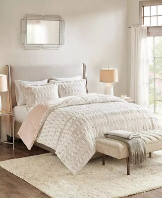 Madison Park Down Alternative Comforter Set FULL / QUEEN Pink New in packaging-image