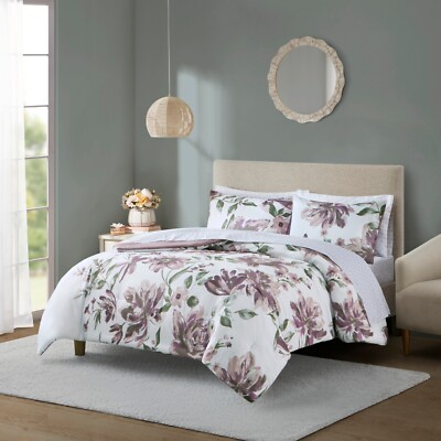 Madison Park Alice Floral Comforter Set with Bed Sheets Twin Queen King Size-image
