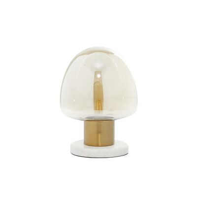 Deco 79 Metal Room Table Lamp Accent Lamp with Clear Dome Shaped Shade and Ma...-image