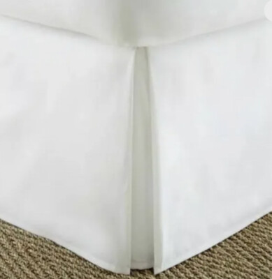 iEnjoy Home 14 in. White Solid Queen Bed Skirt New/Other-image
