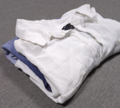 Rock & Republic Ombre Dip Dye Button Up Shirt Womens Size L  Tie Dye Lightweight-image