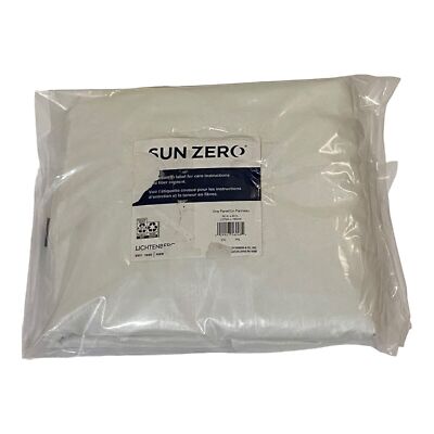 Evelina Faux Dupioni Silk Blackout Curtain Panel, Pearl 50