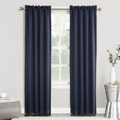 Sun Zero Easton Energy Saving lackout Rod Pocket Curtain Panel 40