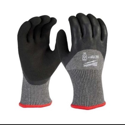 12 PAIRS Milwaukee XX-Large Latex Level 5 Cut Resist Insulated Winter Dip Gloves-image