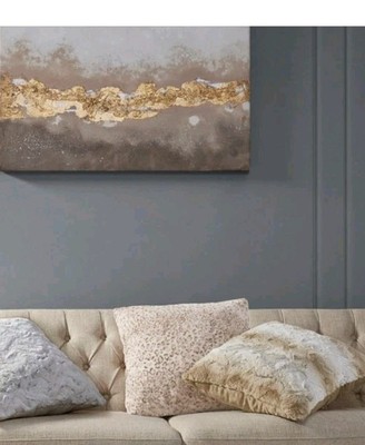 Madison Park Zuri Faux Fur Square Pillow (Set Of 2)-image