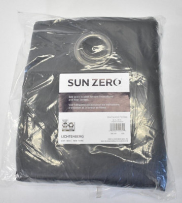 Sun Zero Lichtenberg One Panel Blackout Grommet Top Curtain 84