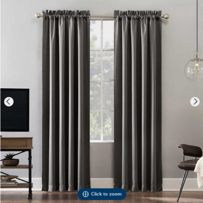 Sun Zero Oslo Theater Grade Extreme Blackout Grommet Top Curtain Panel - 52X63