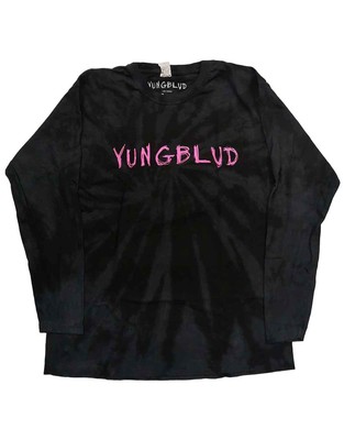 Yungblud T Shirt Scratch Logo new Official Dip Dye Black Long Sleeve-image