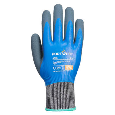 Portwest AP81 Liquid Pro HR Safety Cut Glove Dual Latex Coating-image