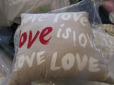 Pottery Barn Love is Love Sentiment Pillow 14