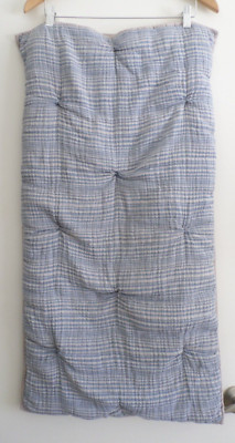 Pottery Barn Soft Cotton Stripe blue gray sham King size-image