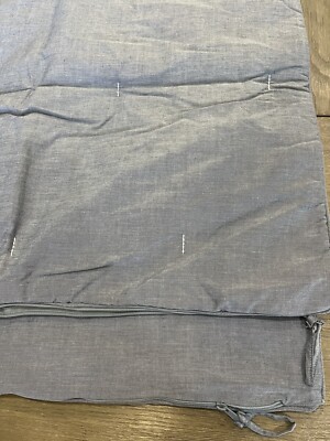 Pottery Barn Silas Quilted standard sham chambray blue Set of 2-image