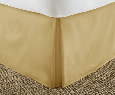 Home Collection Pleated Bed Skirt, Twin, Gold-image