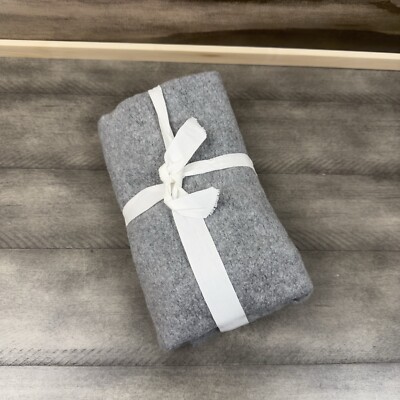 Pottery Barn Cozy Fleece King Pillow Sham Pillow Cover Gray NWOT-image