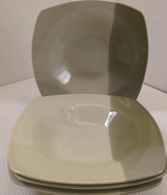 4 STUDIO by JC Penney Home Collection Pasta/Soup Bowl  Light/ Dark Green Block-image