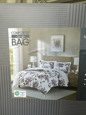 ⚡️Madison Park Alice Floral 7pc Comforter Set - Mauve - Full-image