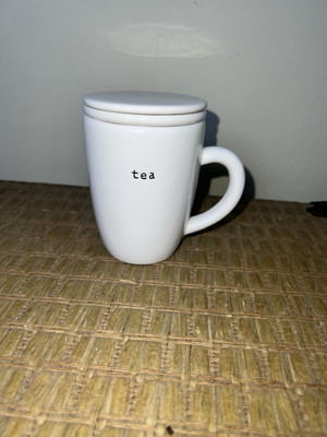 Pottery Barn White Coffee House Tea 4 1/2