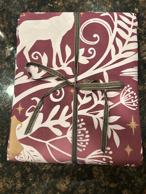 Pottery Barn Teen Harry Potter Magical Damask KING Duvet Cover Patronus NEW-image