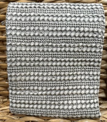 Pottery Barn Honeycomb Cotton EURO 26” Sham~Gray -image